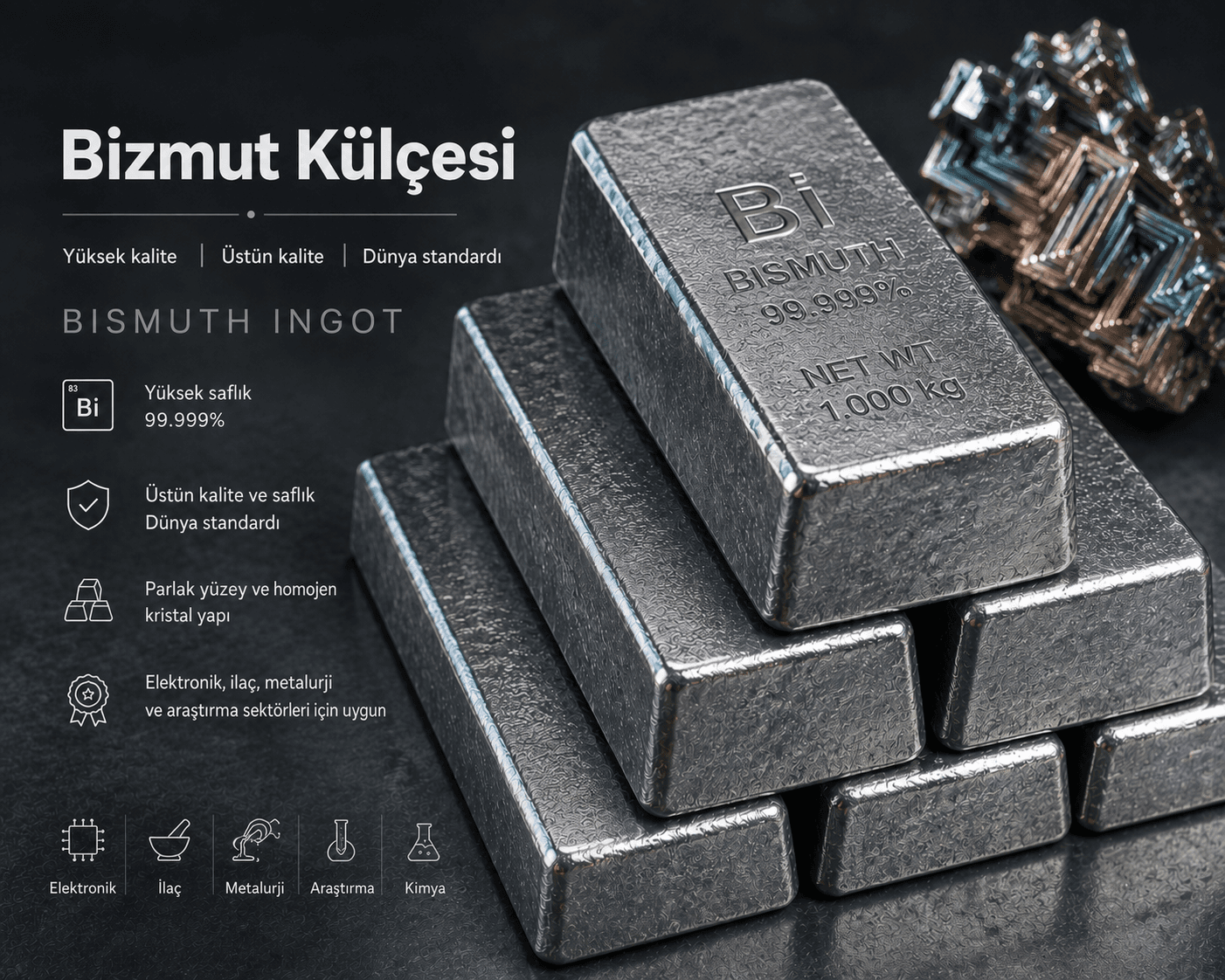 Bizmut külçeleri