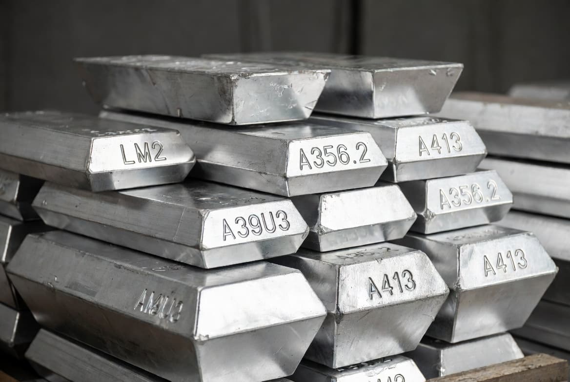 Aluminum alloy ingots LM2 and A356