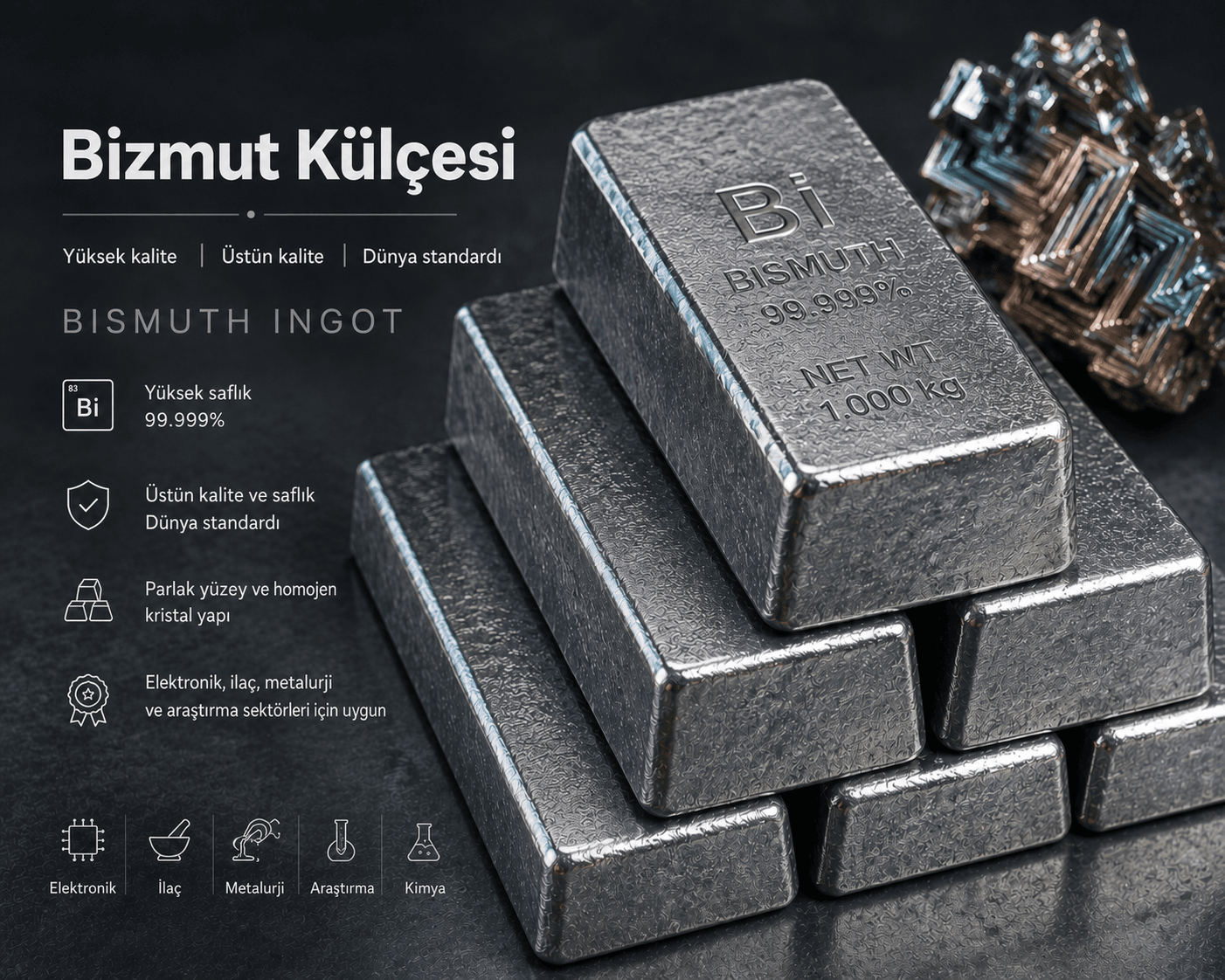 Bizmut külçeleri
