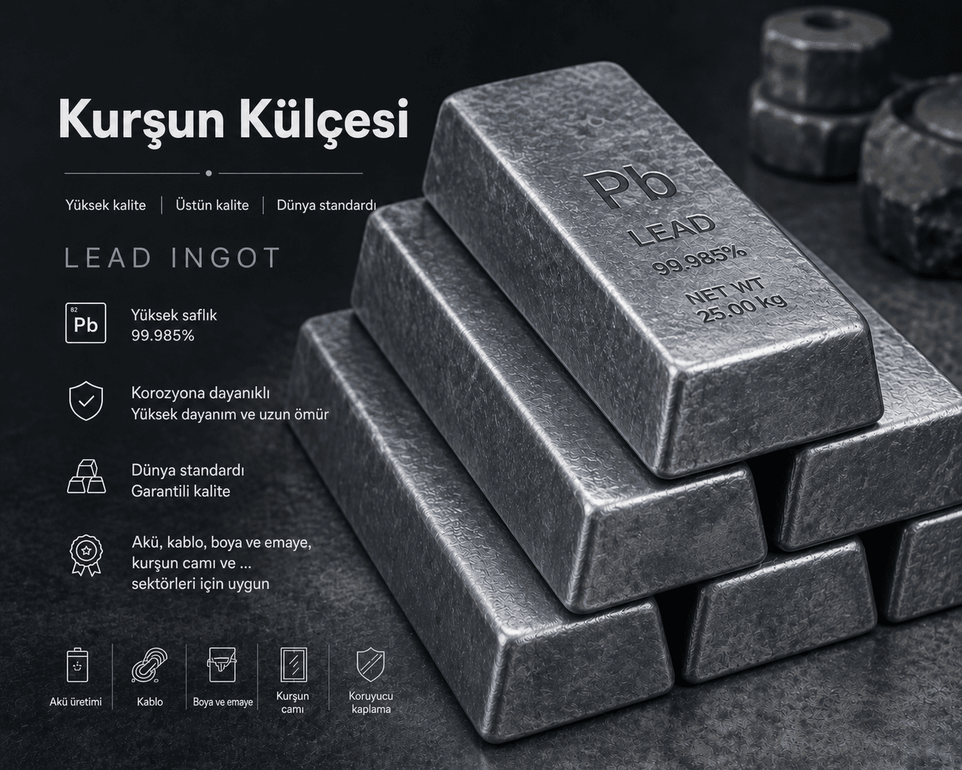 Kurşun külçeleri