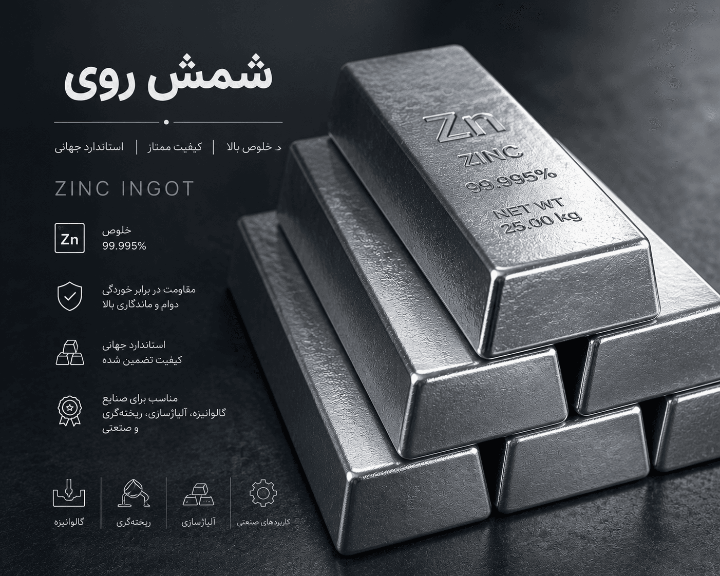 Zinc ingots